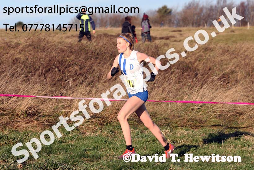 Womens under-17s and under-20s North Eastern Cross Country, 2018 Northern Cross Country Champs., Wrekenton, Gateshead. Photo:  David T. Hewitson/Sports for All Pics